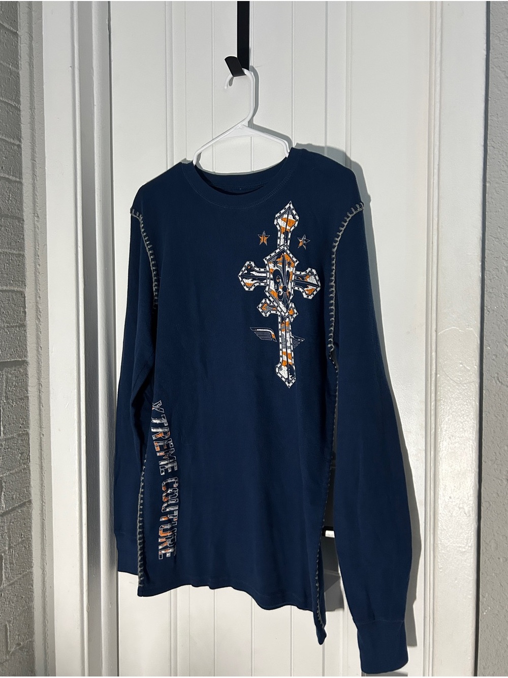 Xtreme Couture Navy blue long sleeve shirt